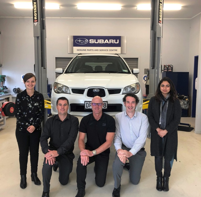 Subaru of New Zealand Service Department receives Certificate of Appreciation from Subaru Corporation, Japan