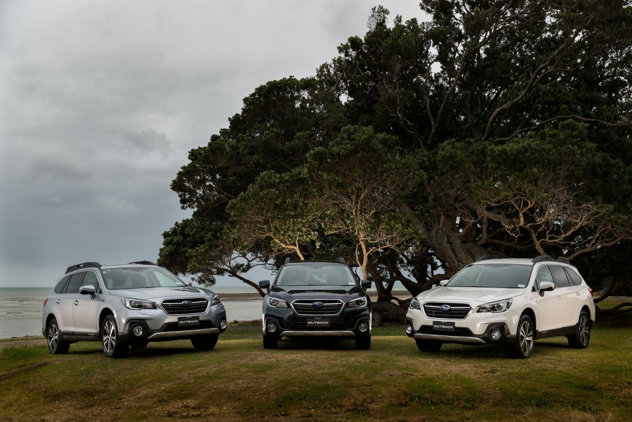 The 2018 Subaru Outback model range.