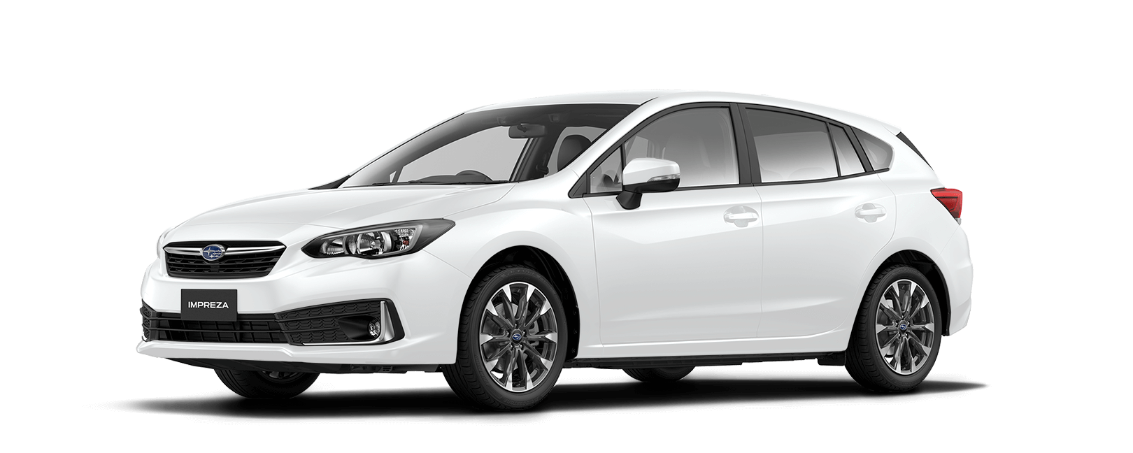 Subaru New Zealand white Impreza car shot