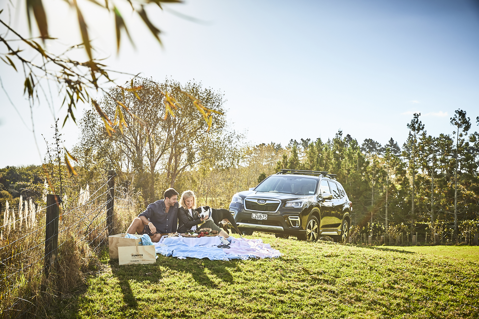 Art and Matilda Subaru Date Box Challenge - take a picnic together.