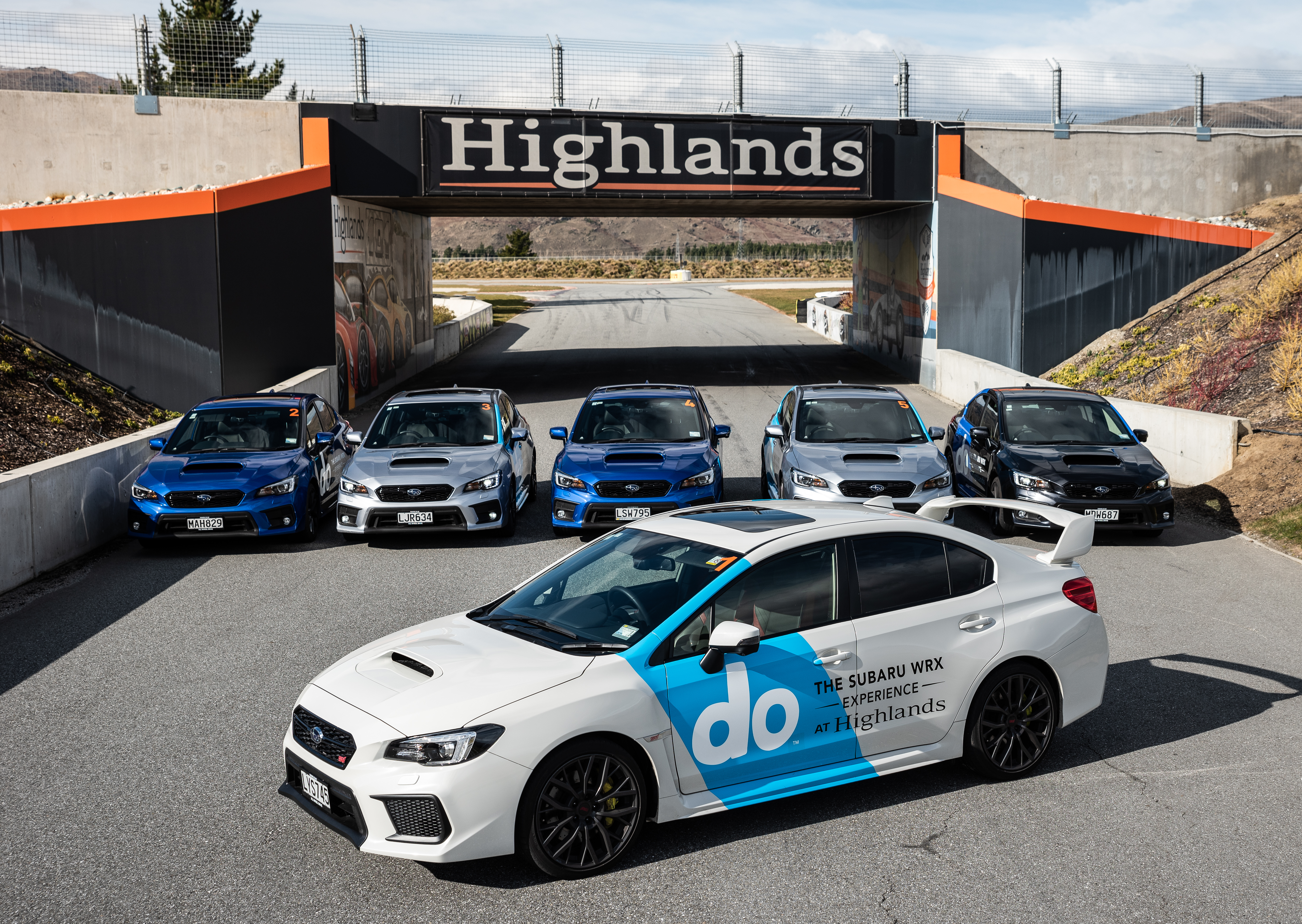 Subaru WRXs at Highlands Motorsport Park 2020.
