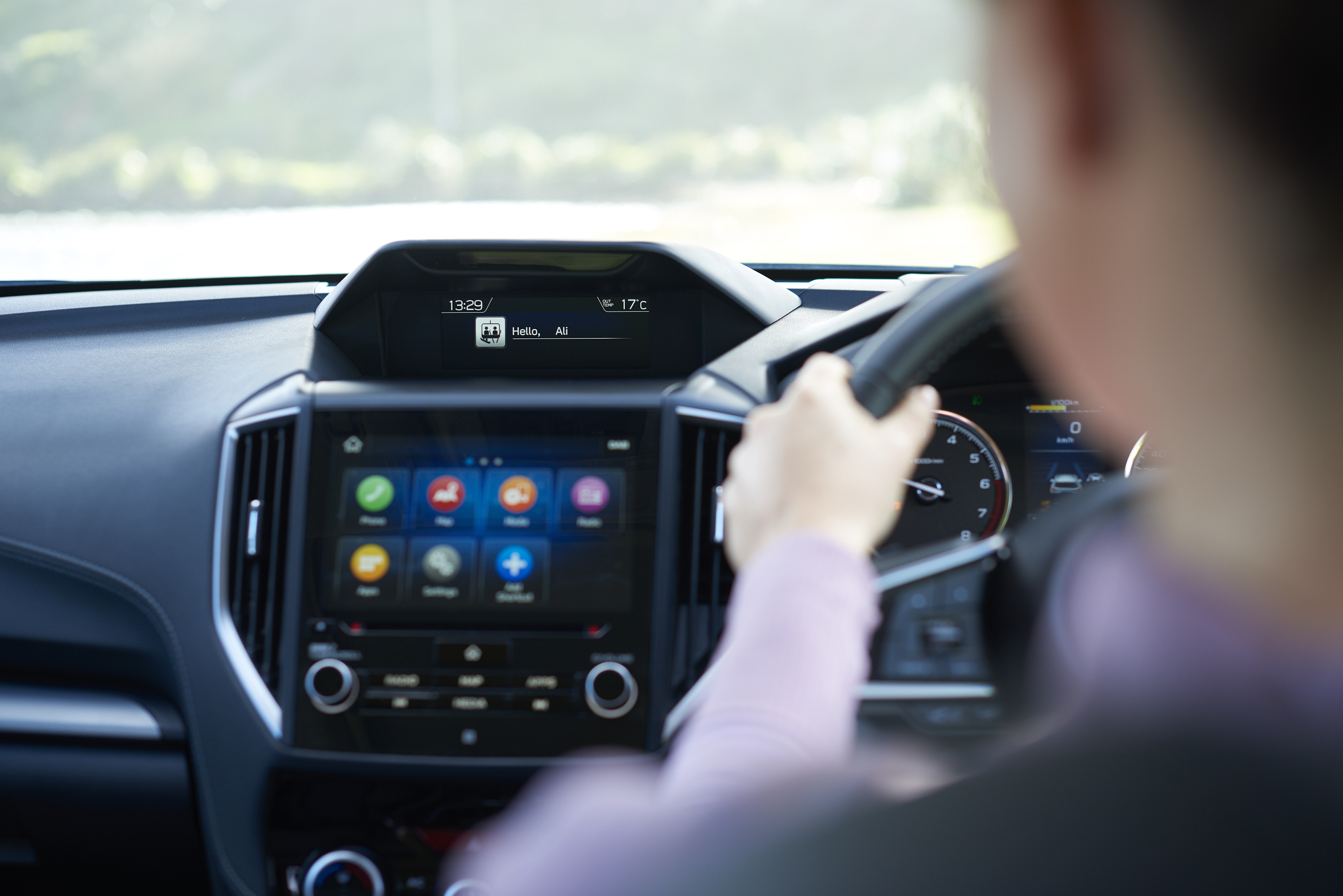 The Subaru Driver Monitoring System recognises the driver and adjusts cabin preferences and monitors the driver.
