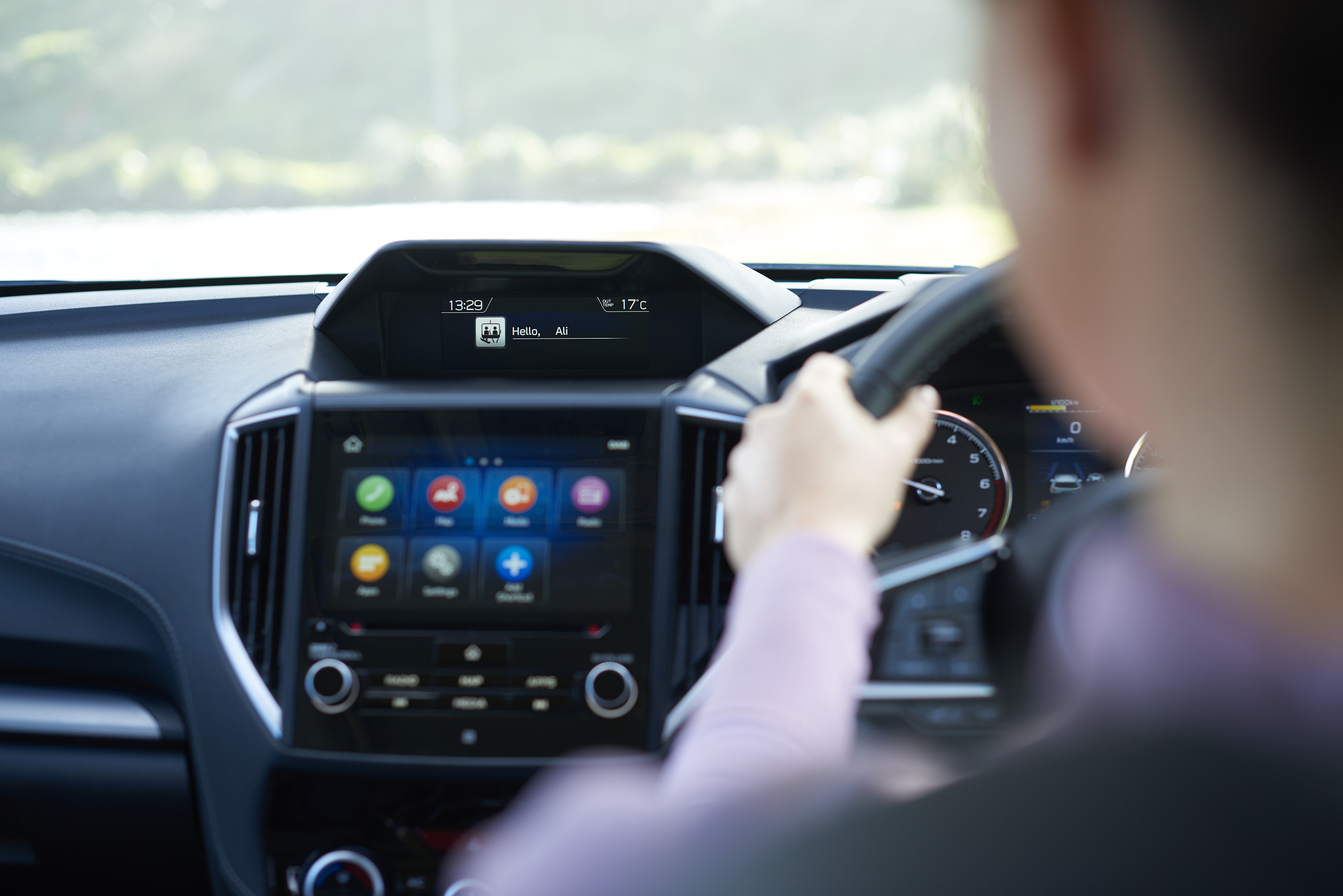 The Subaru Driver Monitoring System recognises the driver and adjusts cabin preferences and monitors the driver The Subaru Driver Monitoring System recognises the driver and adjusts cabin preferences and monitors the driver.