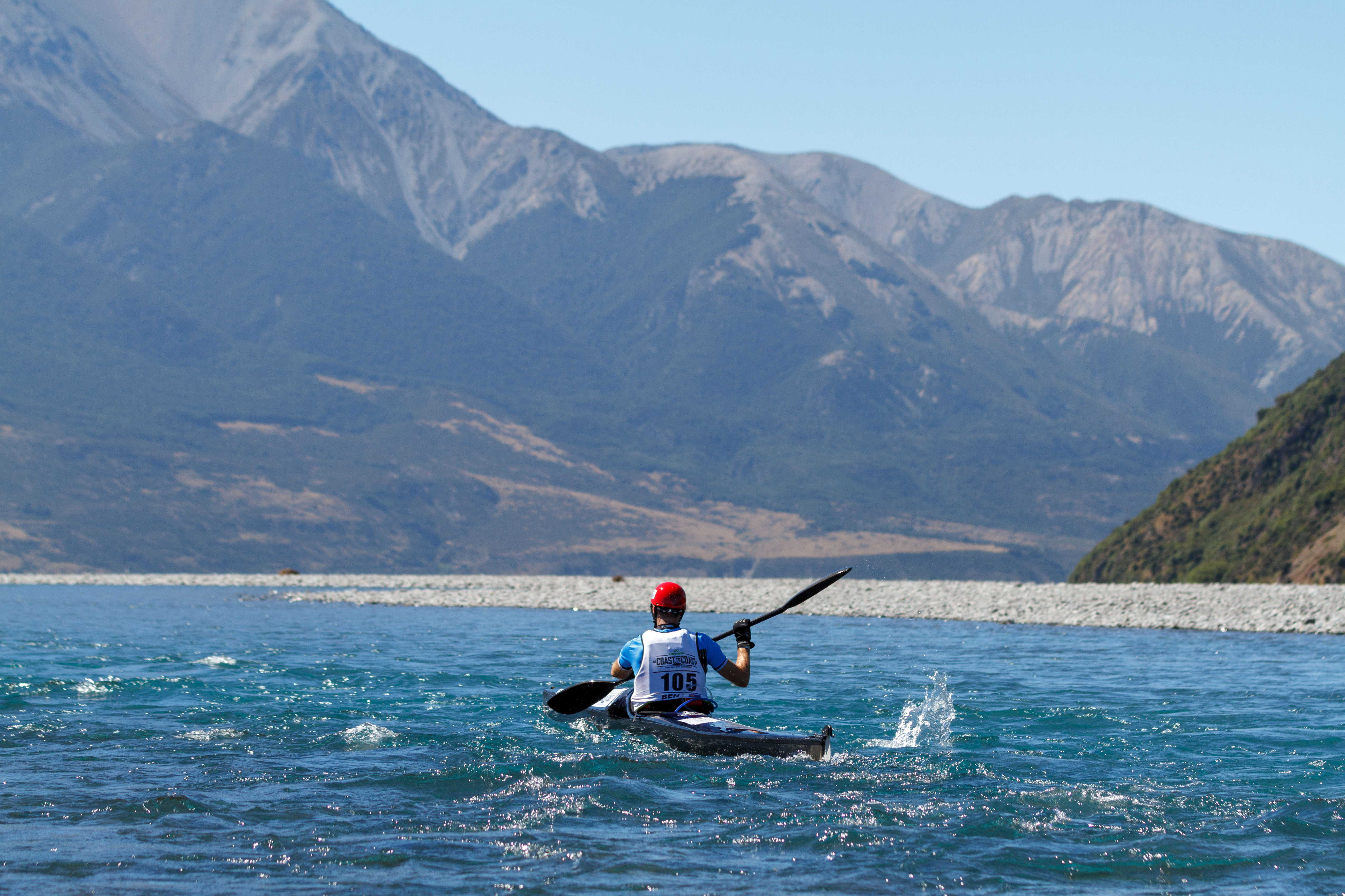 Kayak leg of the Coast to Coast