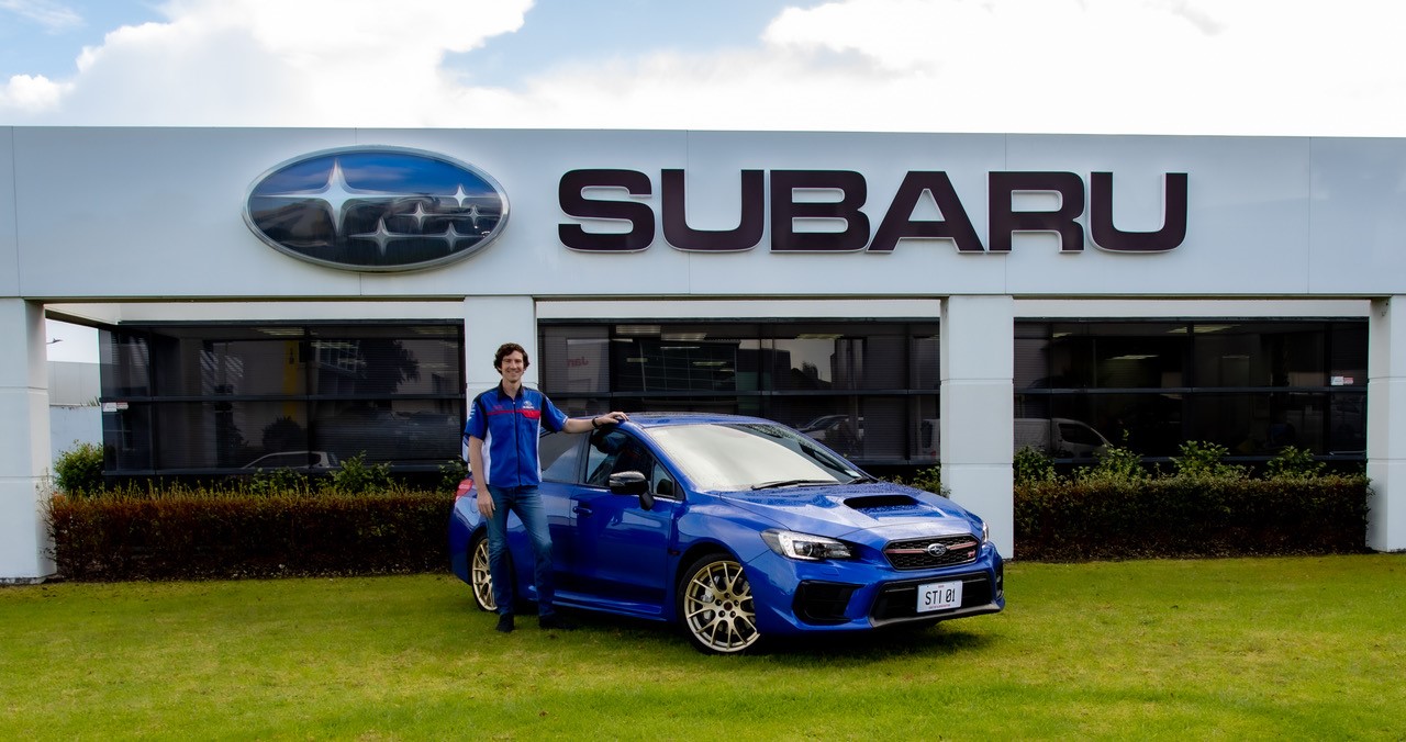 Ben Hunt with the Subaru Saigo WRX STI