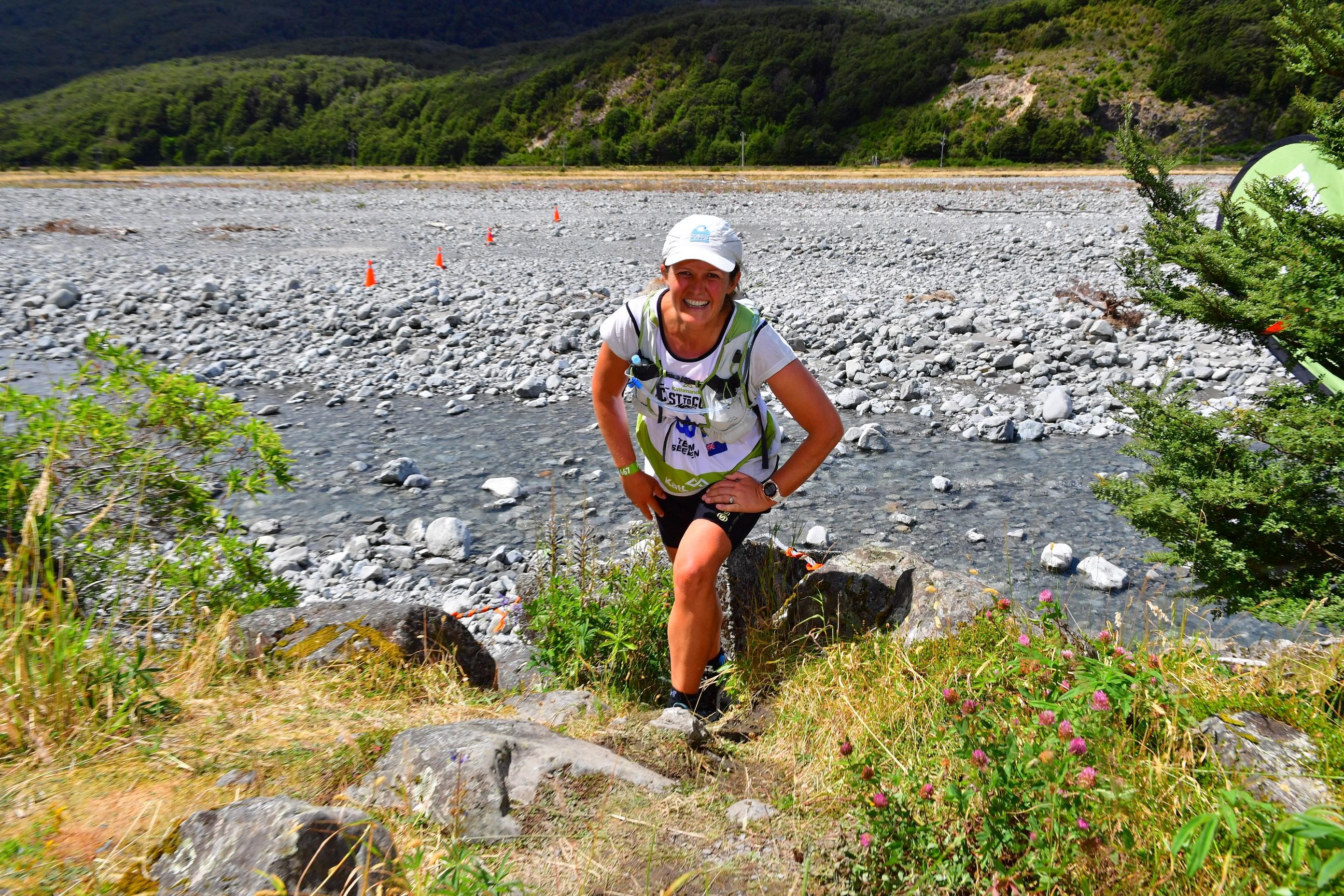 Mary Seelen trained for the run leg of the Kathmandu Coast to Coast. Mary Seelen trained for the run leg of the Kathmandu Coast to Coast.