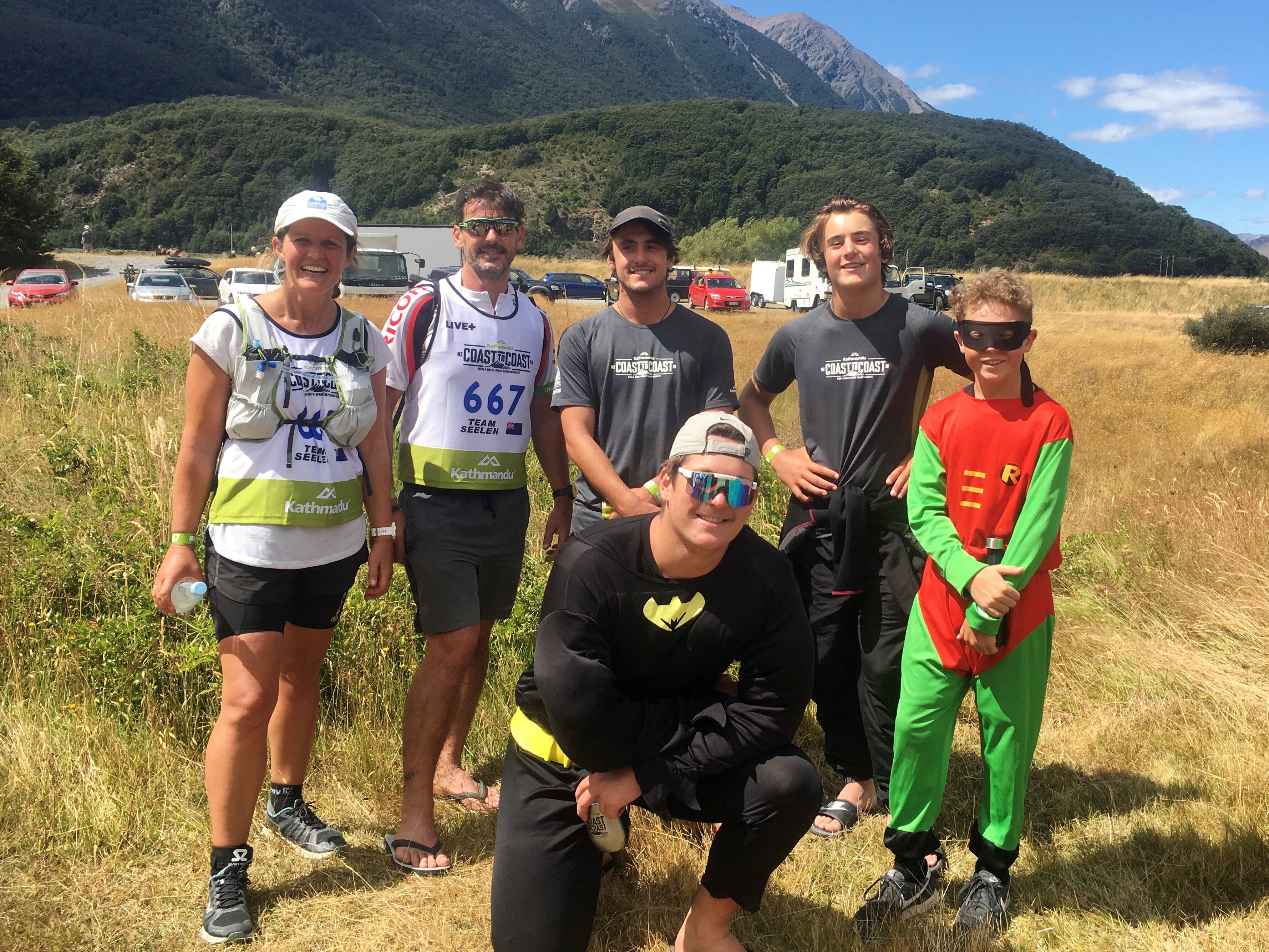 Subaru team entry Seelen family and their fabulous support crew for the Kathmandu Coast to Coast.