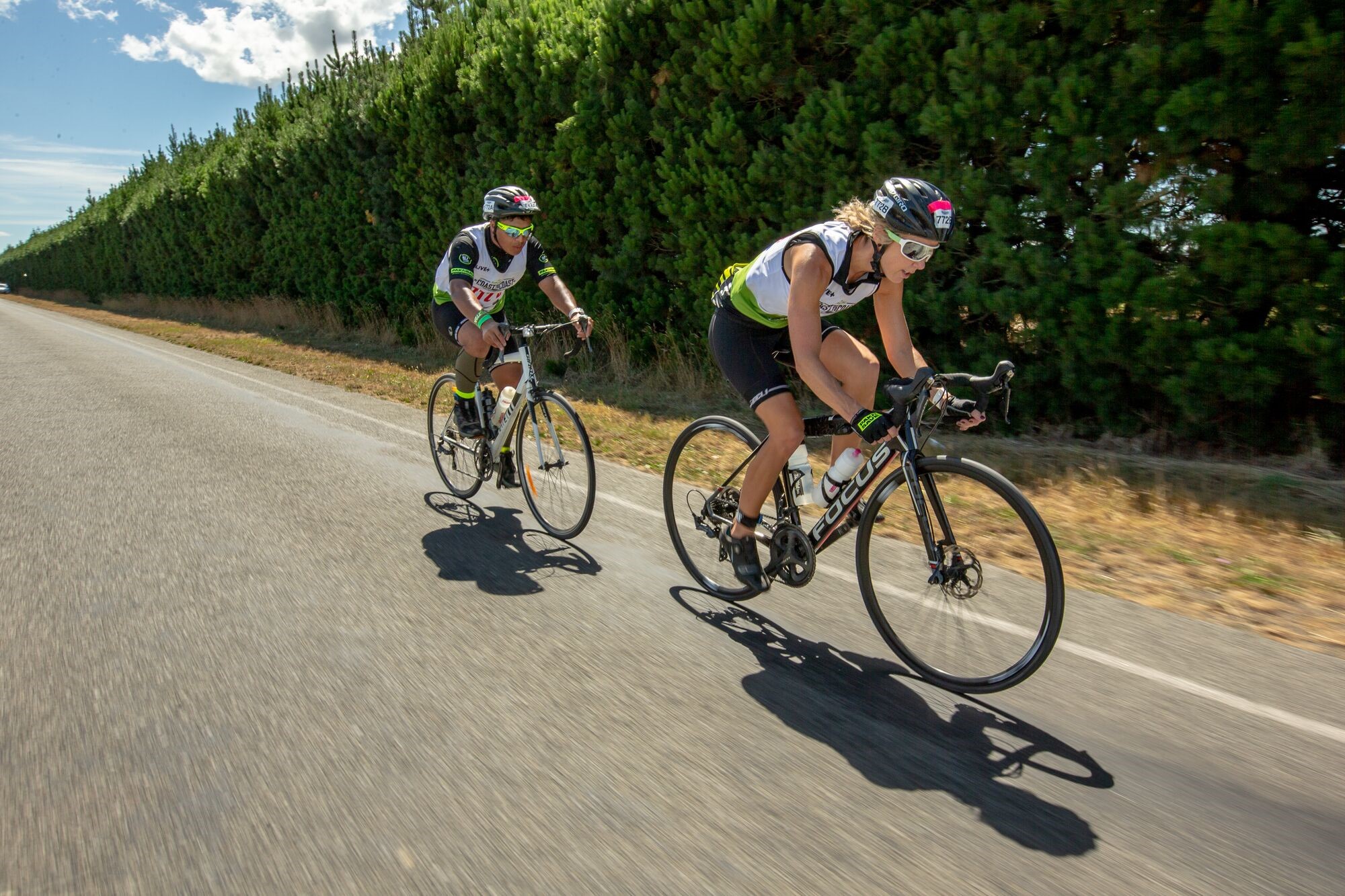 Jess Moffat trains in all conditions to prepare for long bike races