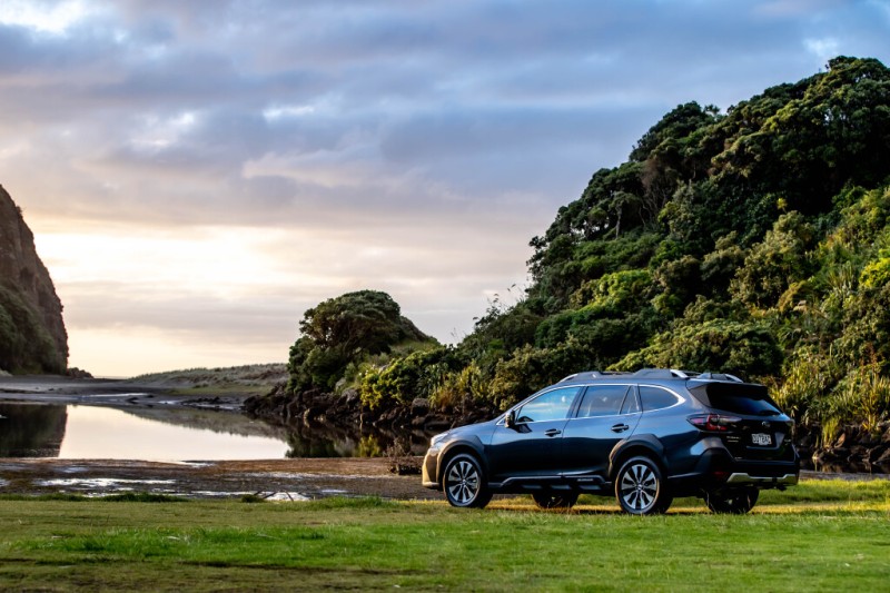 Subaru Outback XT at Piha Beach Reserve