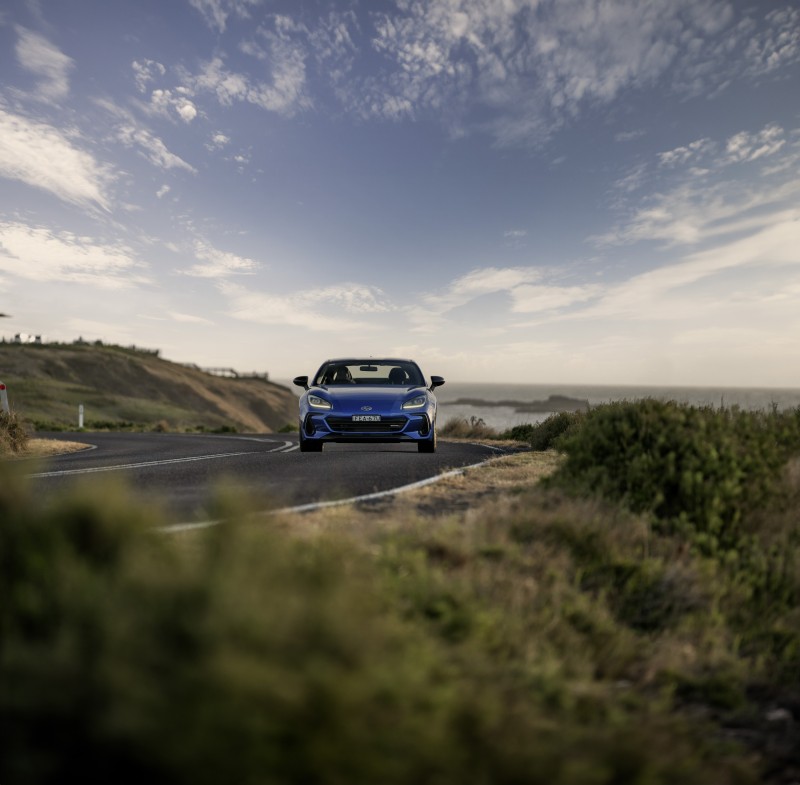 Subaru BRZ tS driving front on