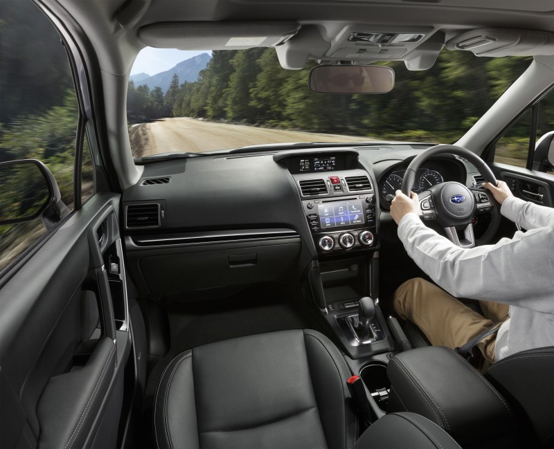 Forester interior driving