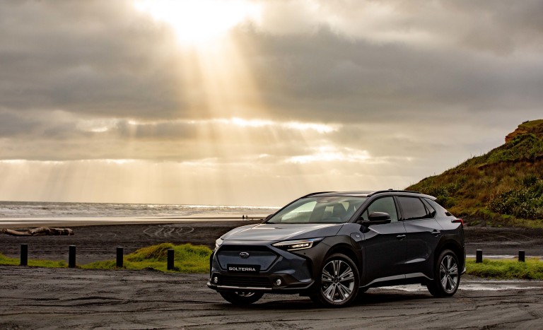 The Subaru Solterra will be available to Kiwis in the first half of 2023.