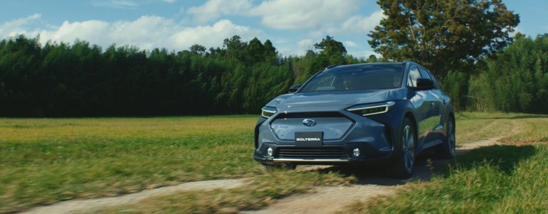 Subaru Corporation Japan has announced the global reveal of the new electric, All-Wheel Drive Subaru Solterra SUV today. 