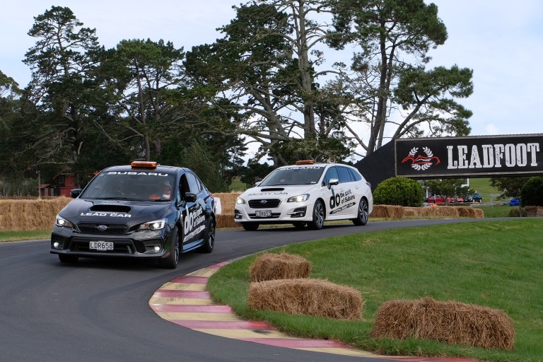 Subaru's pace cars will be back doing their important on-driveway duties at the 2019 Leadfoot Festival.