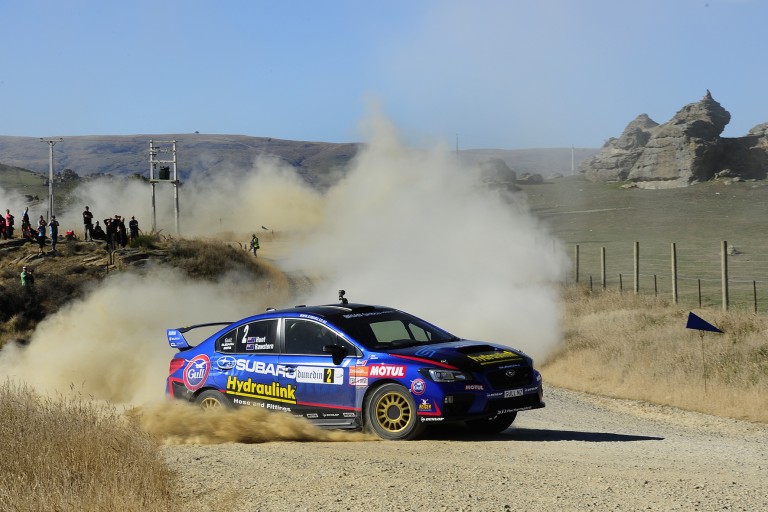 Ben Hunt WRX STi Otago Rally 2016. Photo credit Geoff Ridder