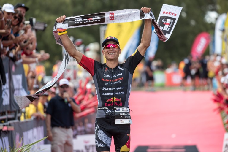 Subaru Brand Ambassador wins IRONMAN New Zealand on his debut effort. PHOTO: GRAEME MURRAY.