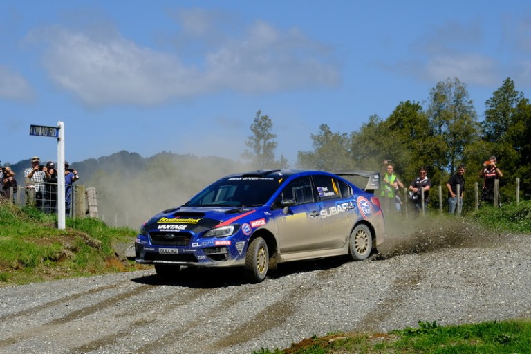 Ben Hunt and Tony Rawstorn will be looking to gain maximum points at Rally New Zealand this weekend to boost their chances of winning the 2017 Brian Green Property Group New Zealand Rally Championship in the Subaru WRX STi. PHOTO: GEOFF RIDDER.