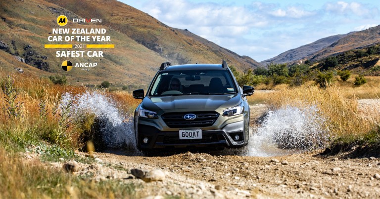 Subaru’s Outback has received the AA/Driven New Zealand Car of the Year 2021 Safest Car award.