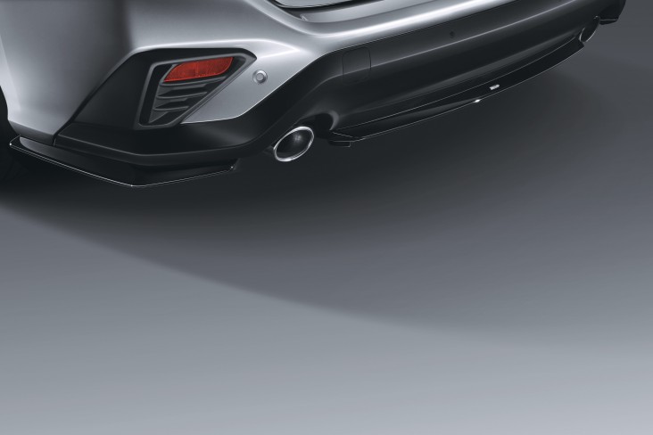 STI Rear Under Spoiler - Black