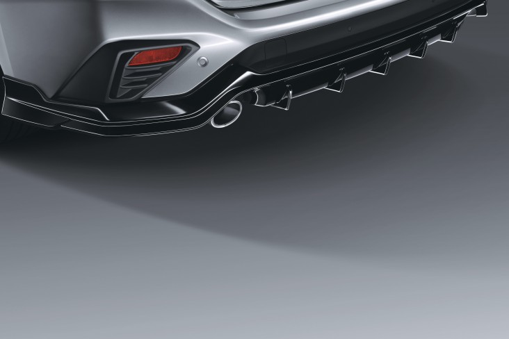 Rear Bumper Spoiler - Gloss Black