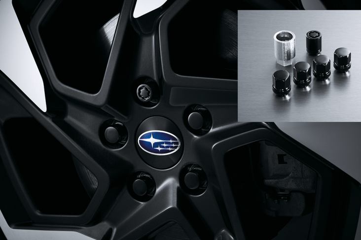 Wheel Lug Nut and Lock Set – Black