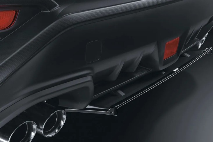 STI Rear Side Under Spoiler - Black