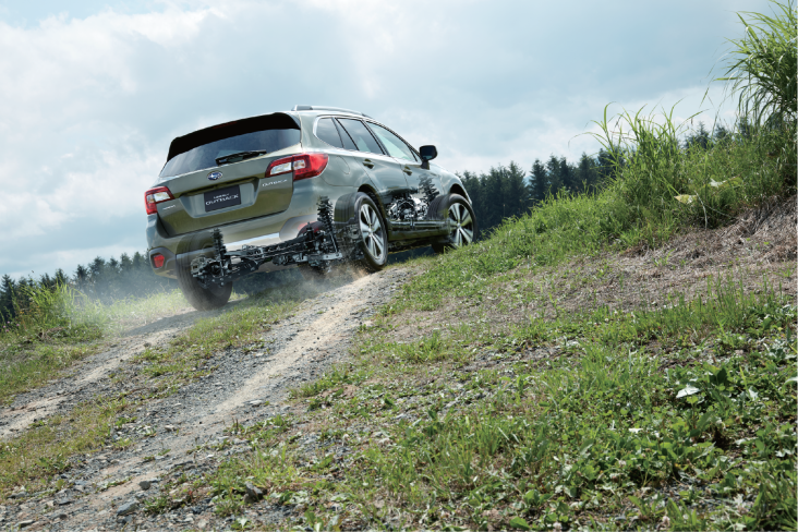 Outback with Symmetrical All Wheel Drive and Boxer engine