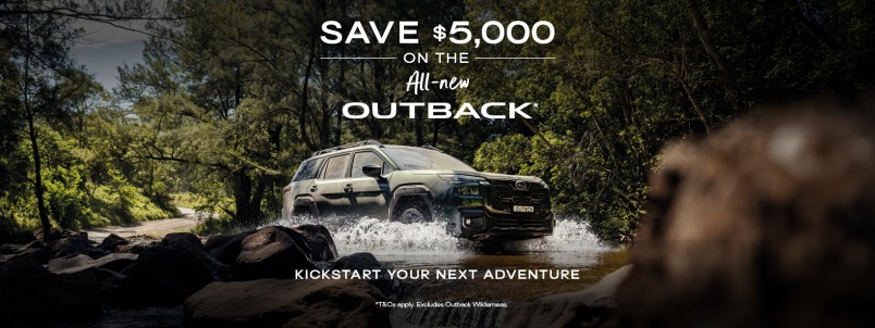 Save $5,000 across the all-new Outback range*