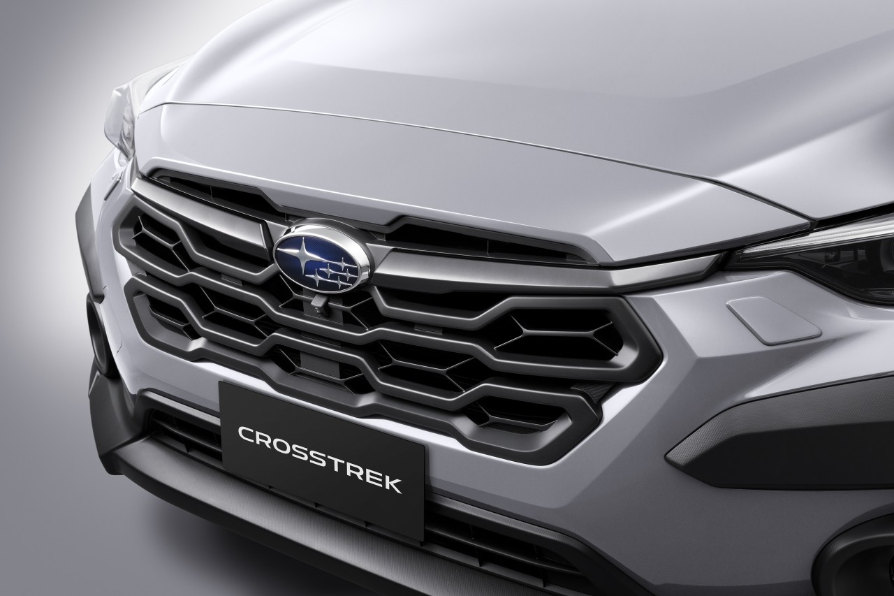 The all-new Crosstrek features a stylish honeycomb front grill.