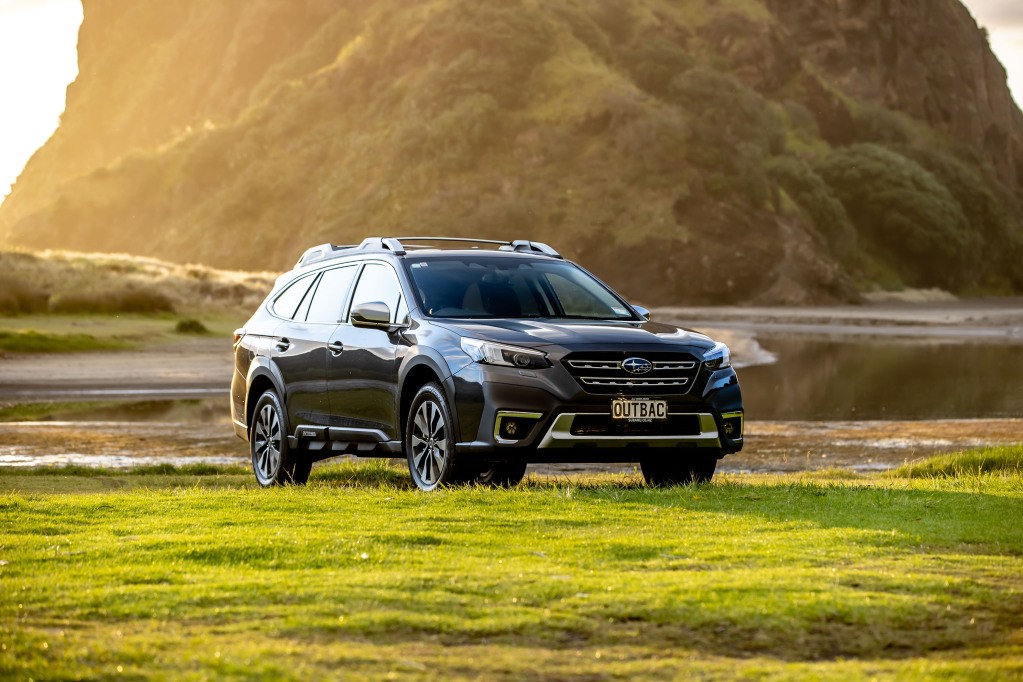 Subaru Outback XT at Piha Beach Reserve