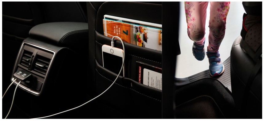 Forester interior features for rear passengers