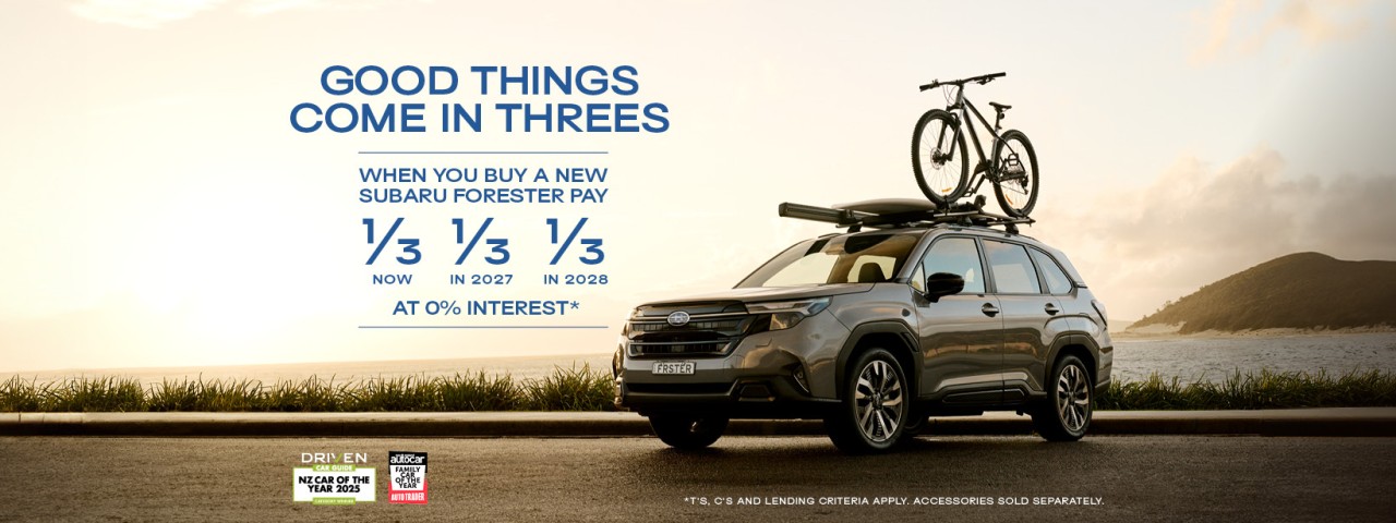 Subaru Forester 1/3 1/3 1/3 at 0% Offer