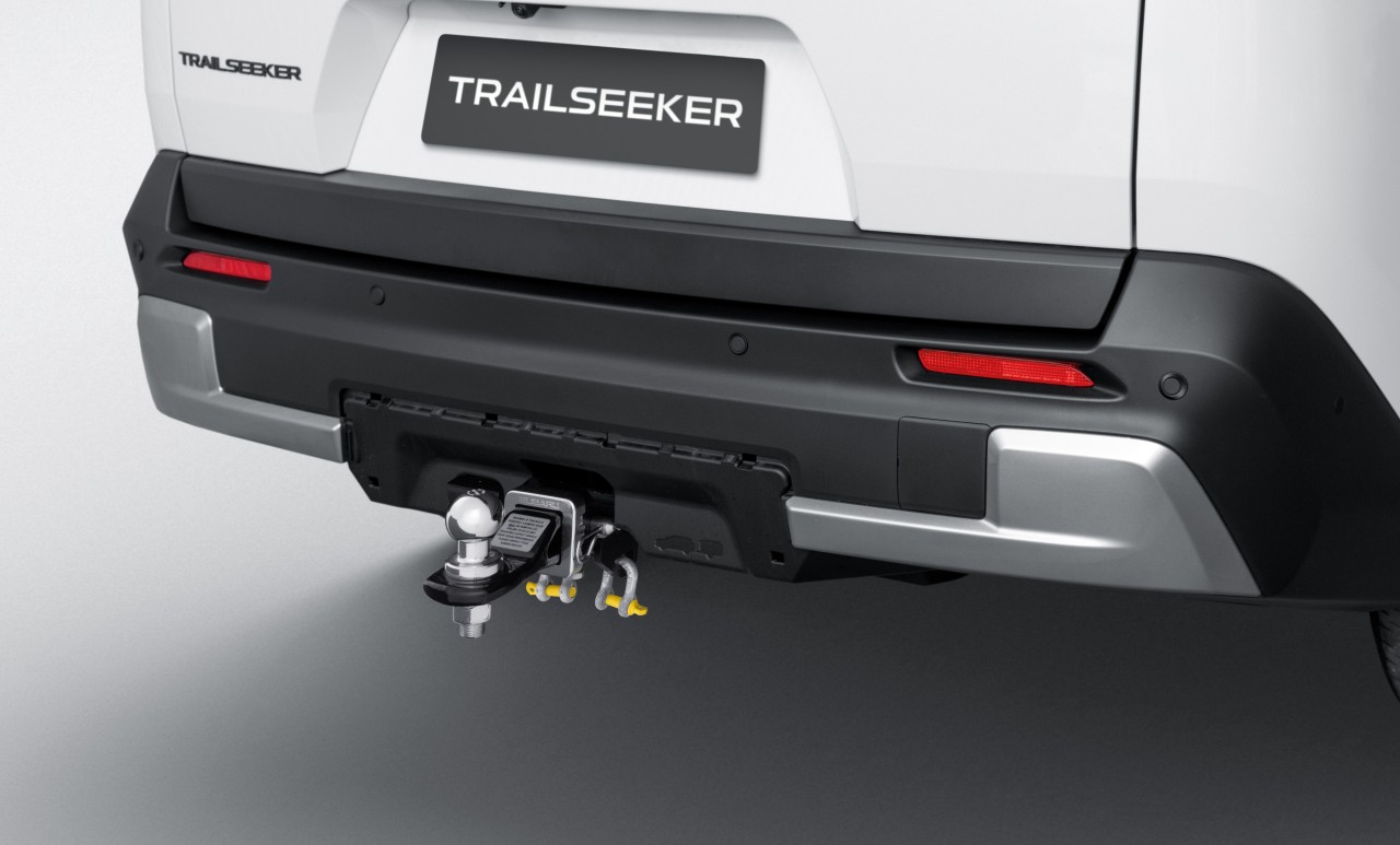 A Genuine Subaru New Zealand Towbar, purpose-engineered for Trailseeker will offer a braked towing capacity of 1,500kg and an unbraked towing capacity of 750kg. Indicative image only.