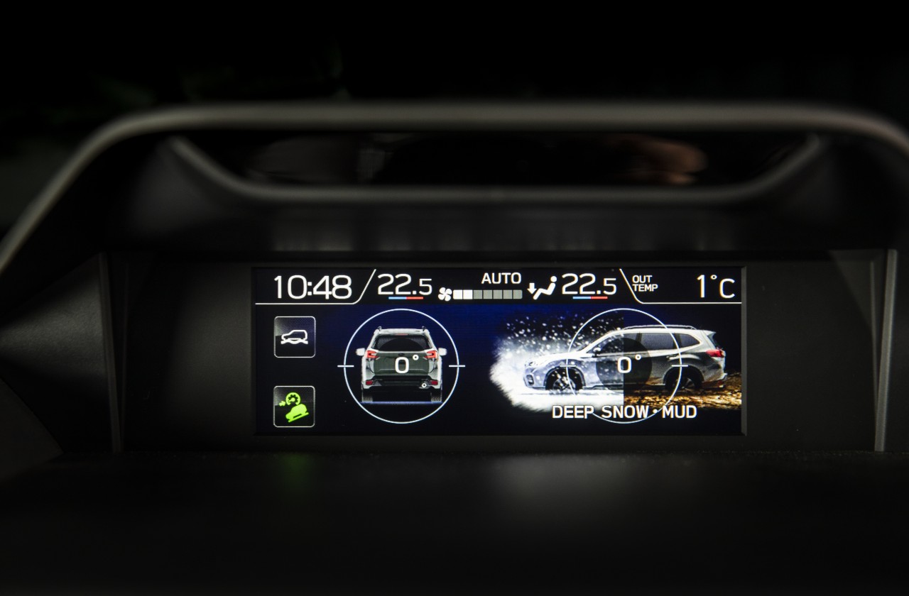 The Subaru Forester Premium has a new dual-mode selector for the X-Mode off-road setting.