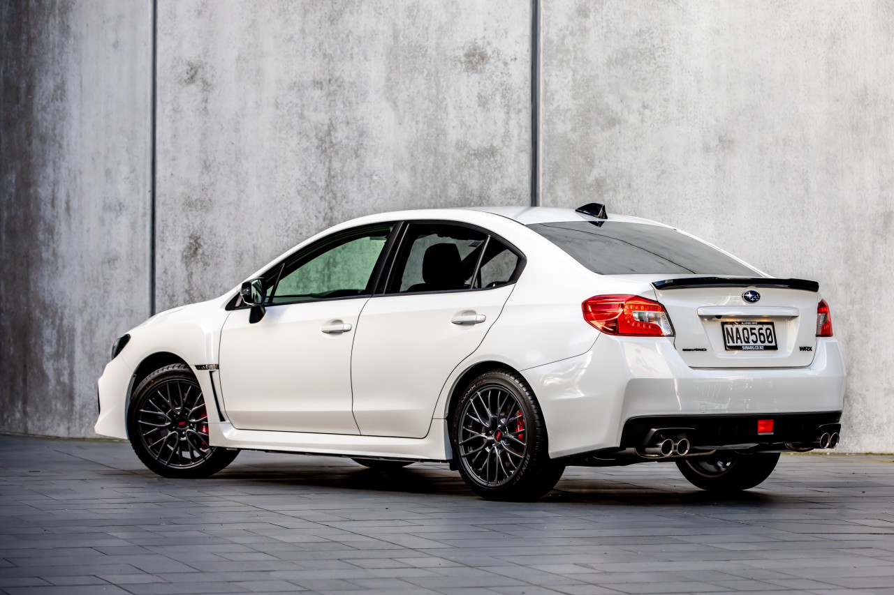 The SAIGO WRX features rear black badges, plus a black spoiler, roof antenna and door mirror covers.