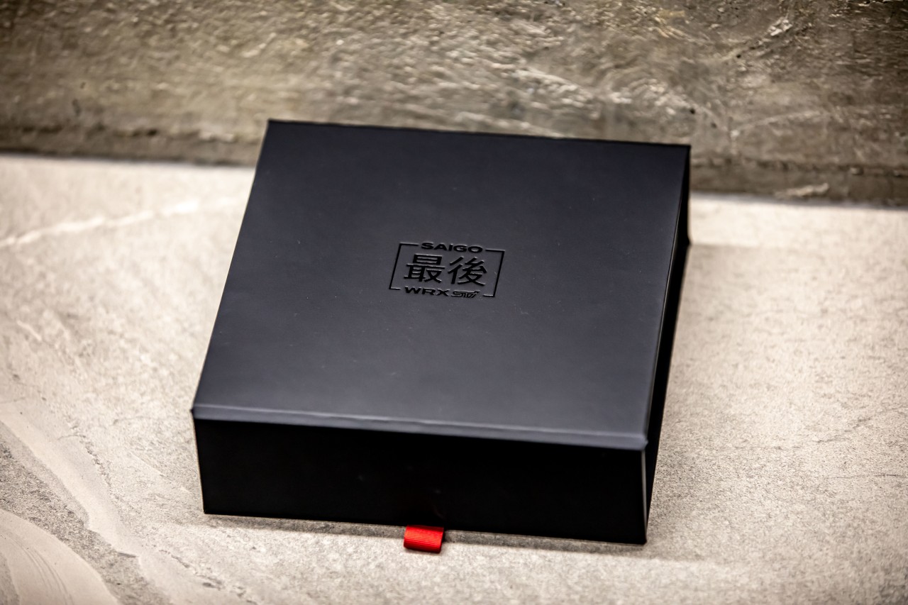 The 20 proud owners of a 2021 Subaru SAIGO WRX STI will receive their keys presented in a custom presentation box.