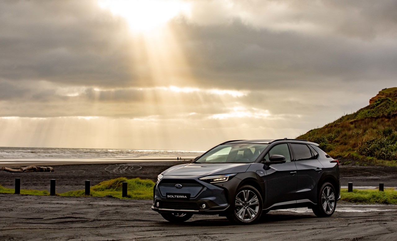 The Subaru Solterra will be available to Kiwis in the first half of 2023.