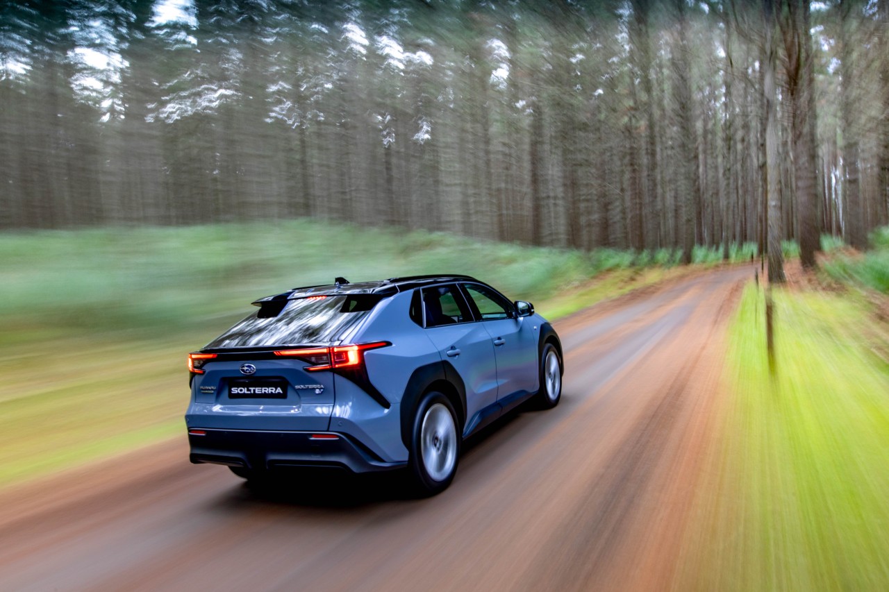 The Solterra's e-Subaru Global Platform enables a driving experience with superior driving dynamics.