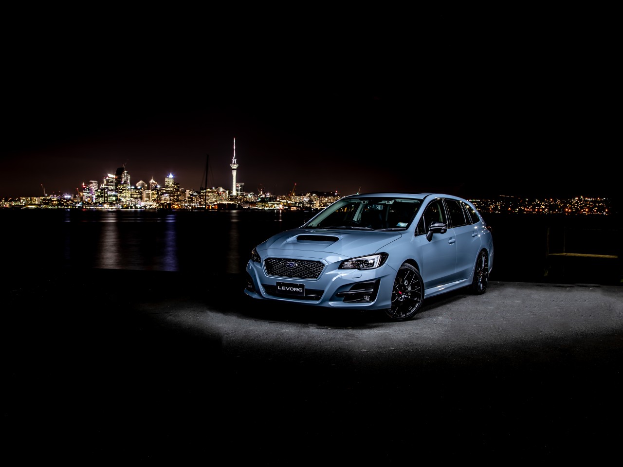 The 2020 Subaru Levorg in the night life