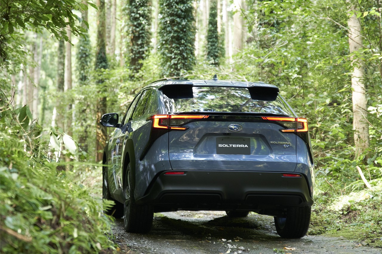 The new electric, All-Wheel Drive Subaru Solterra SUV.