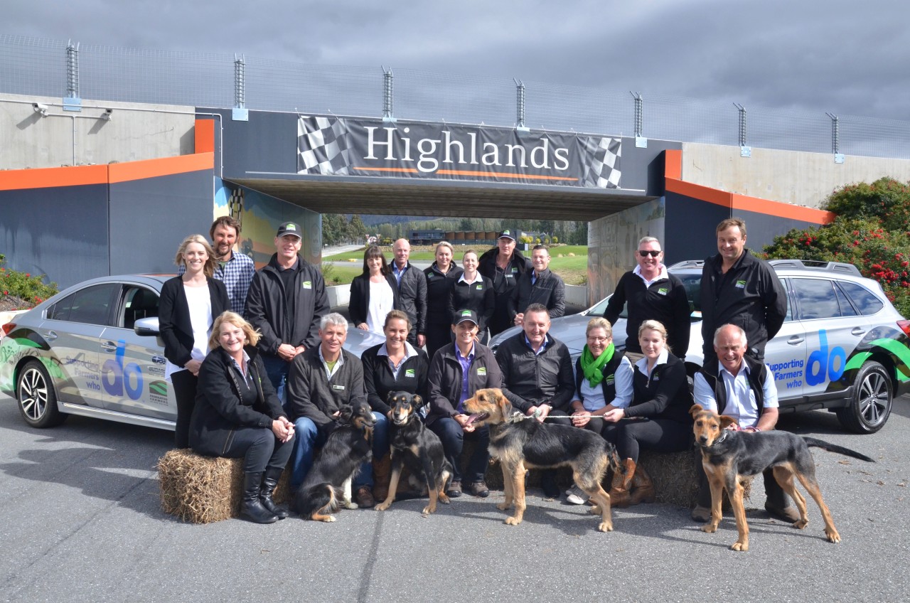 Subaru of New Zealand and Federated Farmers teams together at the Launch Partnership Day at Highlands Motorsport Park in Cromwell.