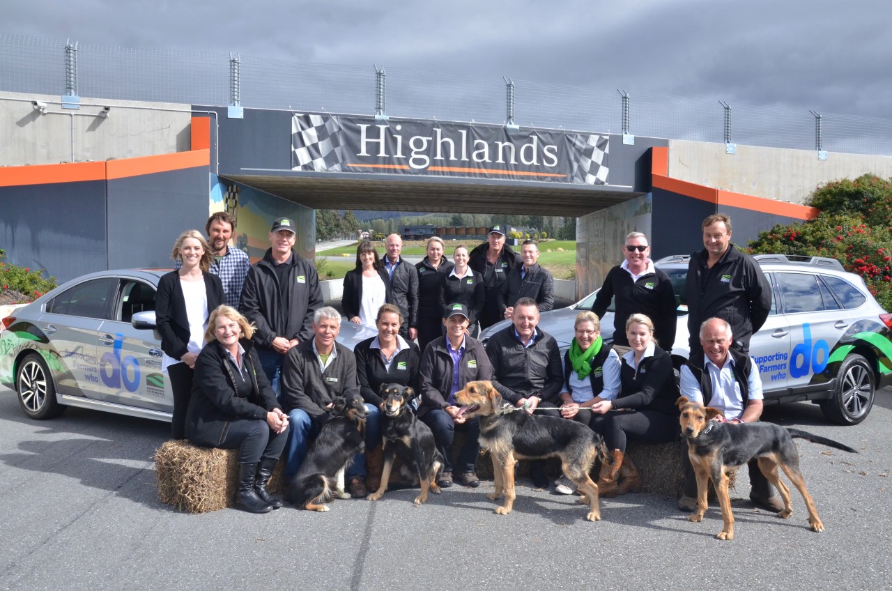 Subaru of New Zealand and Federated Farmers teams together at the Launch Partnership Day at Highlands Motorsport Park in Cromwell.