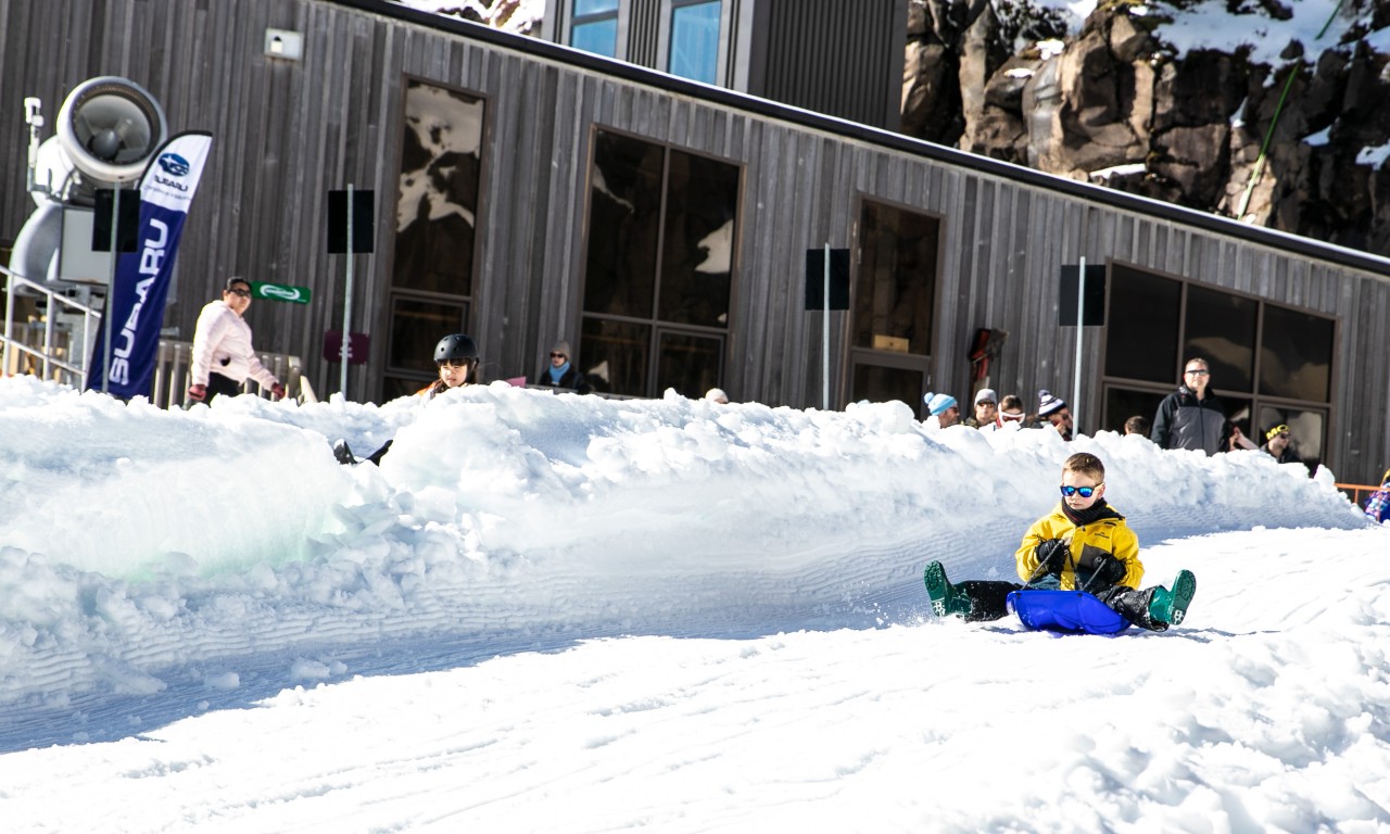 Subaru sleds add to the enjoyment of this wonderful, scenic destination in the UNESCO dual-World-Heritage Tongariro National Park.