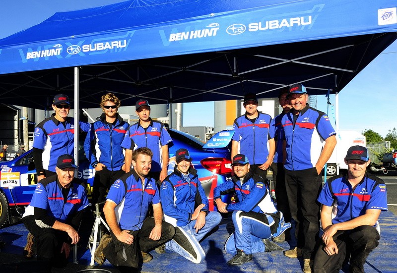 Ben Hunt Motorsport Team Otago Rally 2016. Photo credit Geoff Ridder