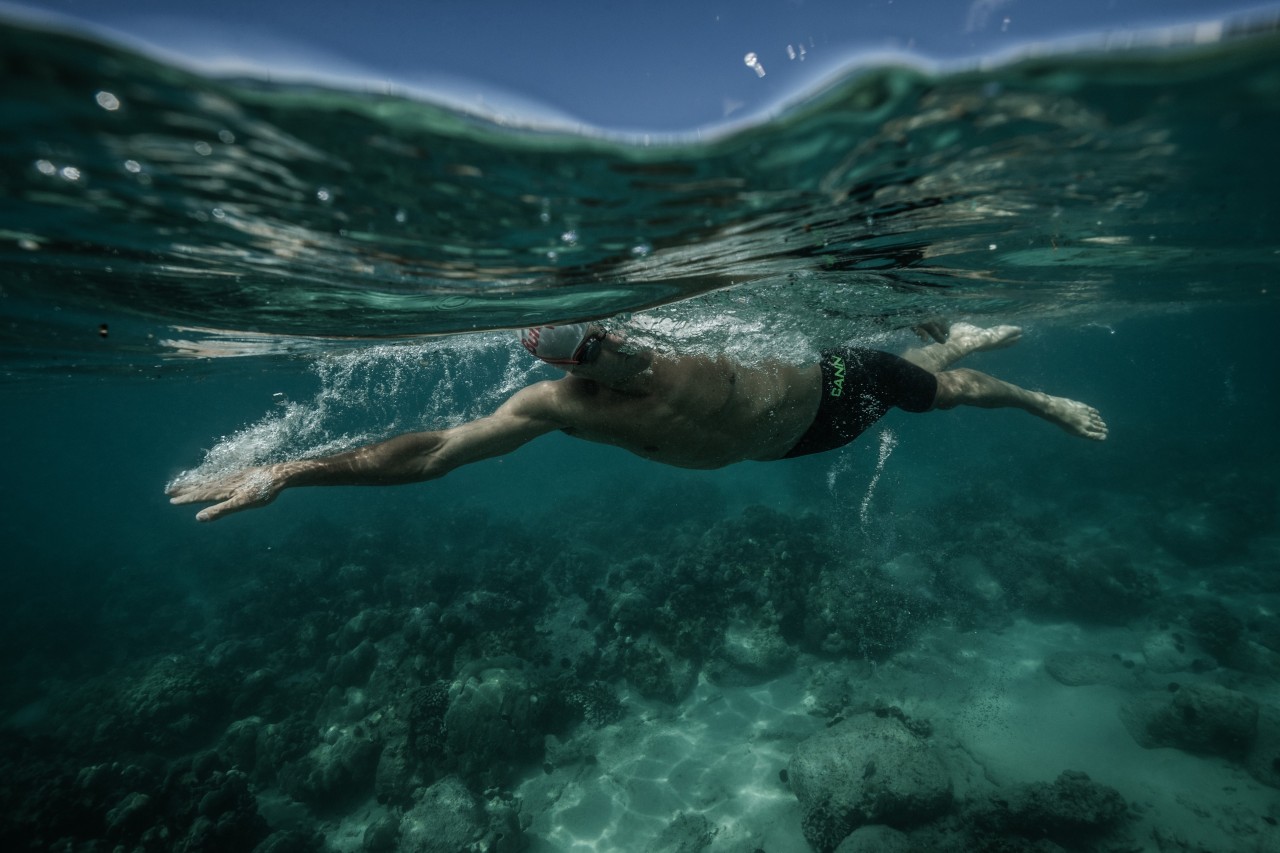 The World Ironman Championships begins with a 3.86km ocean swim course that begins and ends at Kailua Pier. PHOTO: KORUPT VISI