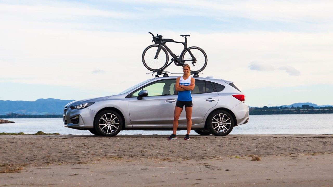 Subaru brand ambassador Hannah Wells trains 20-plus hours a week - travelling from her Tauranga hometown to race - and also fits in a four-days-a-week role as an engineering research fellow at Massey University. Photo Credit: Paul Brunskill