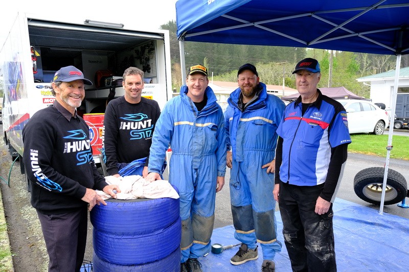 The Hunt Motorsports team is responsible for the mechanical side of the Subaru WRX STI's dominant season - winning five out of the six NZRC rallies. PHOTO: GEOFF RIDDER.