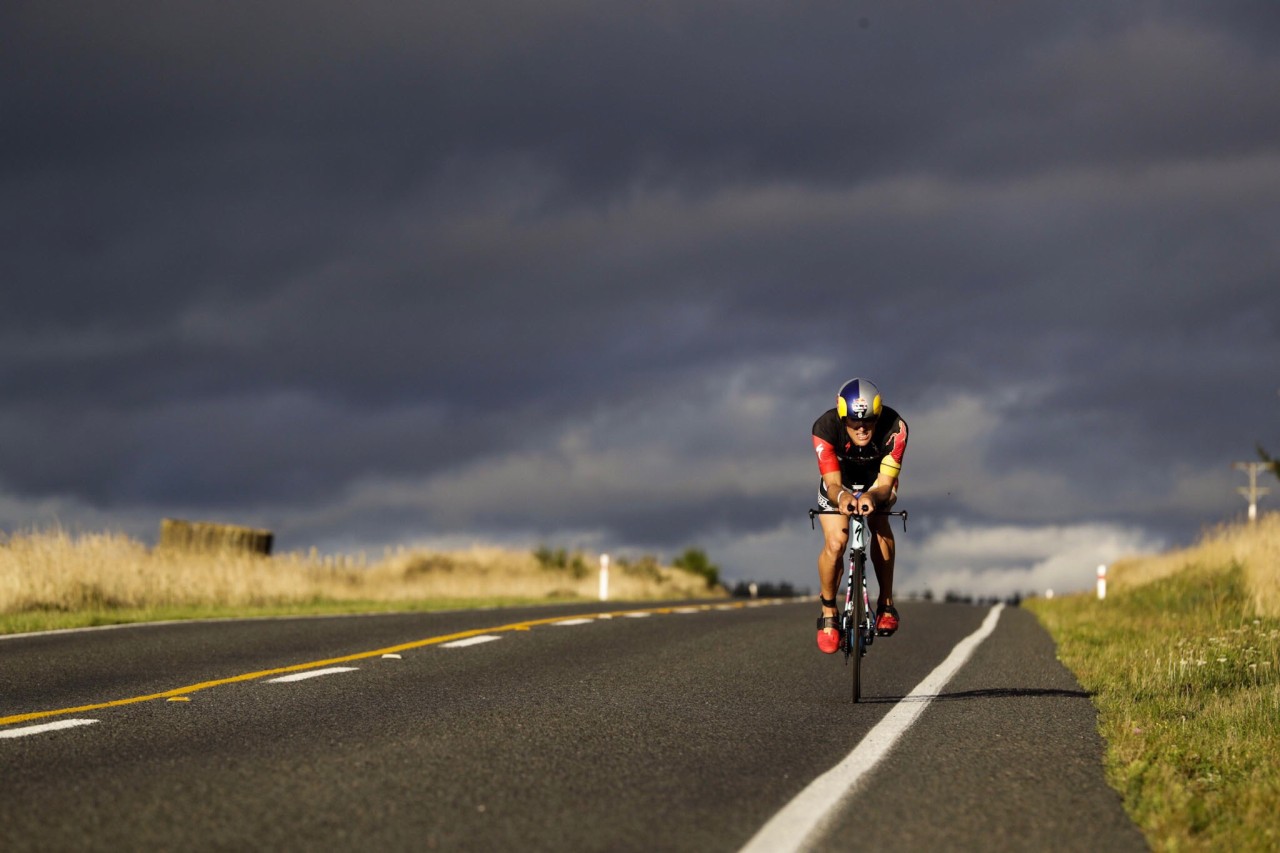 Subaru Brand Ambassador wins IRONMAN New Zealand on his debut effort. PHOTO: GRAEME MURRAY.