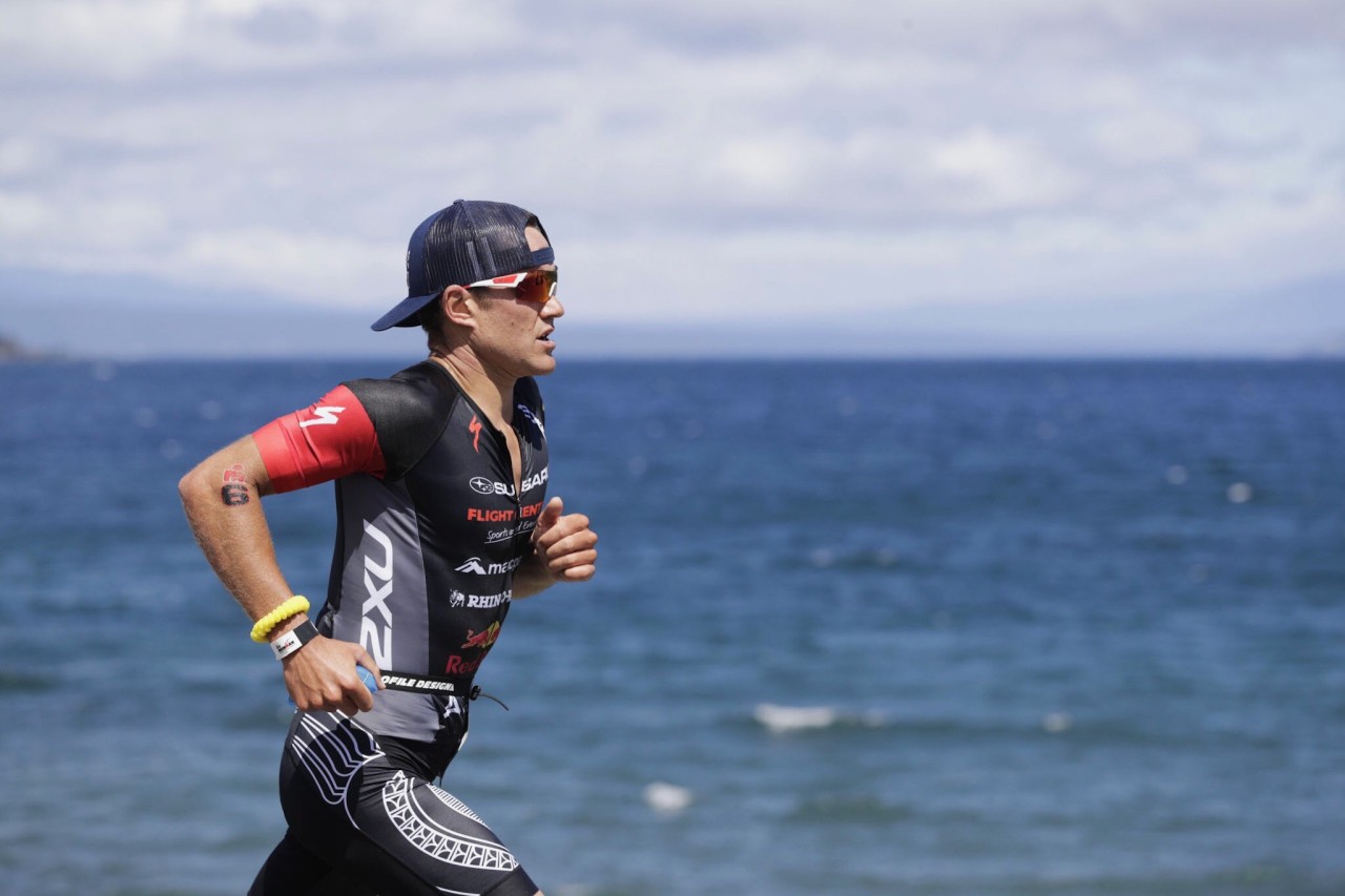 Subaru Brand Ambassador wins IRONMAN New Zealand on his debut effort. PHOTO: GRAEME MURRAY.