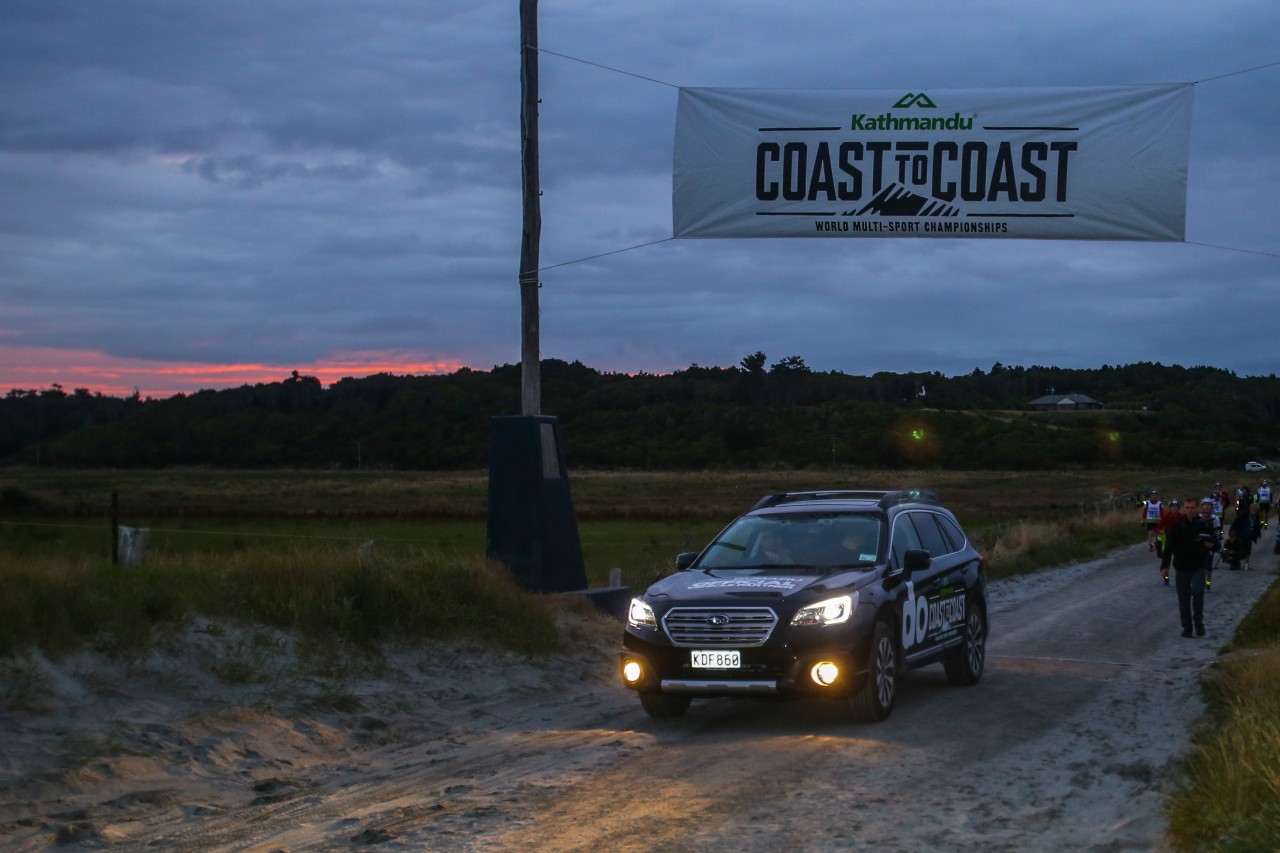 The branded Subaru SUV models will be on duty before and during the Coast to Coast. 